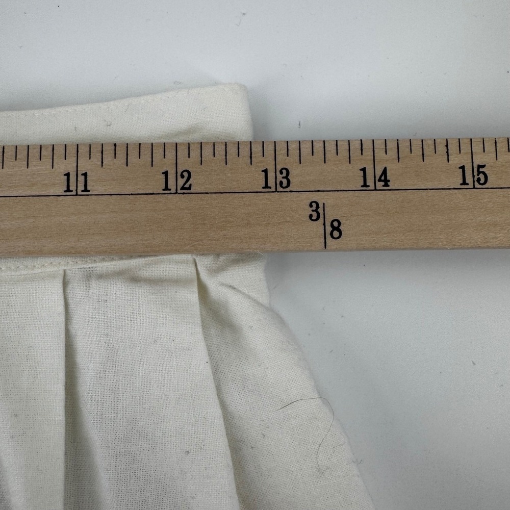 Vintage Outback Red Ivory Cotton Pleated Midi Skirt High Waist Size 10 NWT USA - Picture 6 of 12